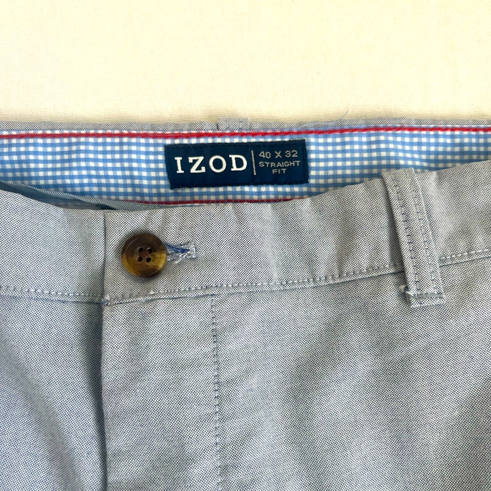 Izod Light Gray Men's Dress Pants - Picture 3 of 4
